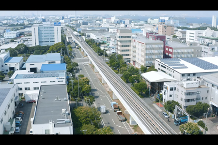 金沢区を空撮した画像